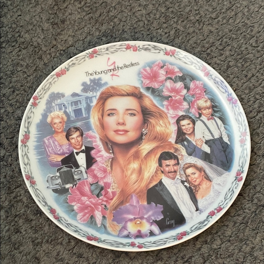The Young and the Restless Collectible Plate “Nikki’s World” 1993